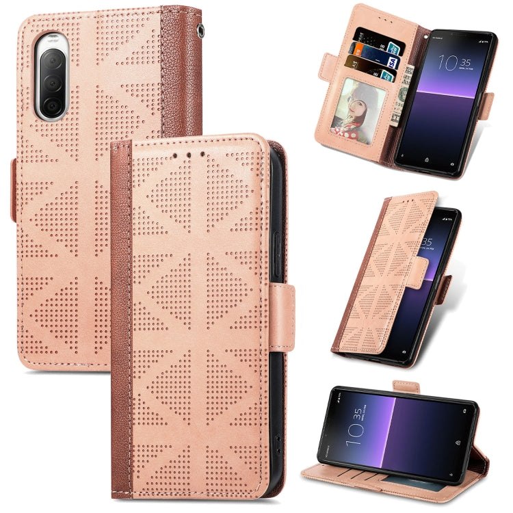 Grid Leather Flip Phone Case