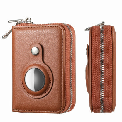 For AirTag Zipper Wallet Protective Cover Case