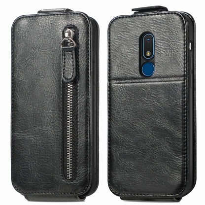 Zipper Wallet Vertical Flip Leather Phone Case