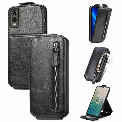 Zipper Wallet Vertical Flip Leather Phone Case