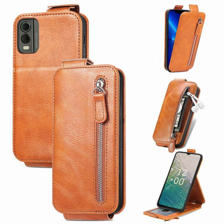 Zipper Wallet Vertical Flip Leather Phone Case