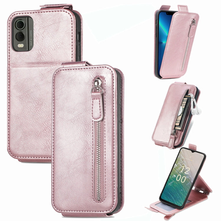 Zipper Wallet Vertical Flip Leather Phone Case