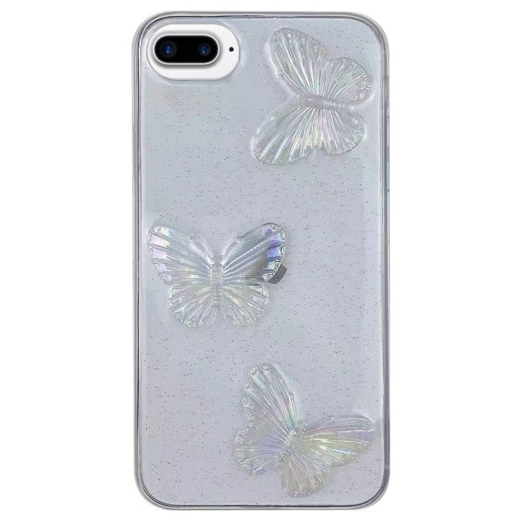 Clear Crystal Butterflies TPU Phone Case