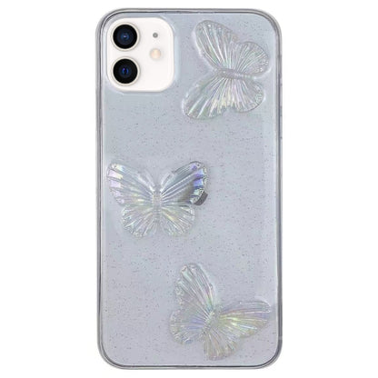 Clear Crystal Butterflies TPU Phone Case