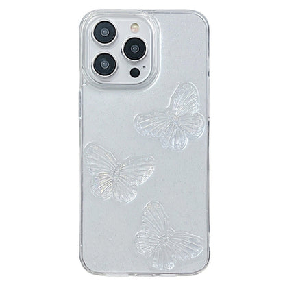 Clear Crystal Butterflies TPU Phone Case, For iPhone 16 Pro Max, For iPhone 16 Pro, For iPhone 16 Plus, For iPhone 16, For iPhone 15 Pro Max, For iPhone 15 Pro, For iPhone 15 Plus, For iPhone 15, For iPhone 14 Plus, For iPhone 14, For iPhone 14 Pro����...