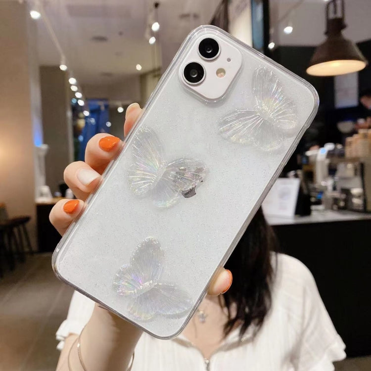 Clear Crystal Butterflies TPU Phone Case