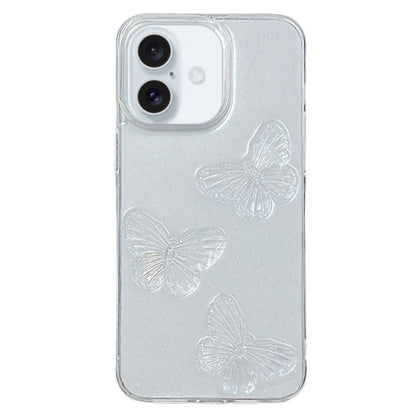 Clear Crystal Butterflies TPU Phone Case, For iPhone 16 Pro Max, For iPhone 16 Pro, For iPhone 16 Plus, For iPhone 16, For iPhone 15 Pro Max, For iPhone 15 Pro, For iPhone 15 Plus, For iPhone 15, For iPhone 14 Plus, For iPhone 14, For iPhone 14 Pro    ...