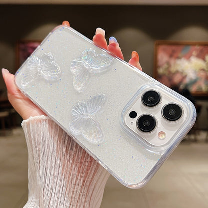 Clear Crystal Butterflies TPU Phone Case, For iPhone 16 Pro Max, For iPhone 16 Pro, For iPhone 16 Plus, For iPhone 16, For iPhone 15 Pro Max, For iPhone 15 Pro, For iPhone 15 Plus, For iPhone 15, For iPhone 14 Plus, For iPhone 14, For iPhone 14 Pro����...