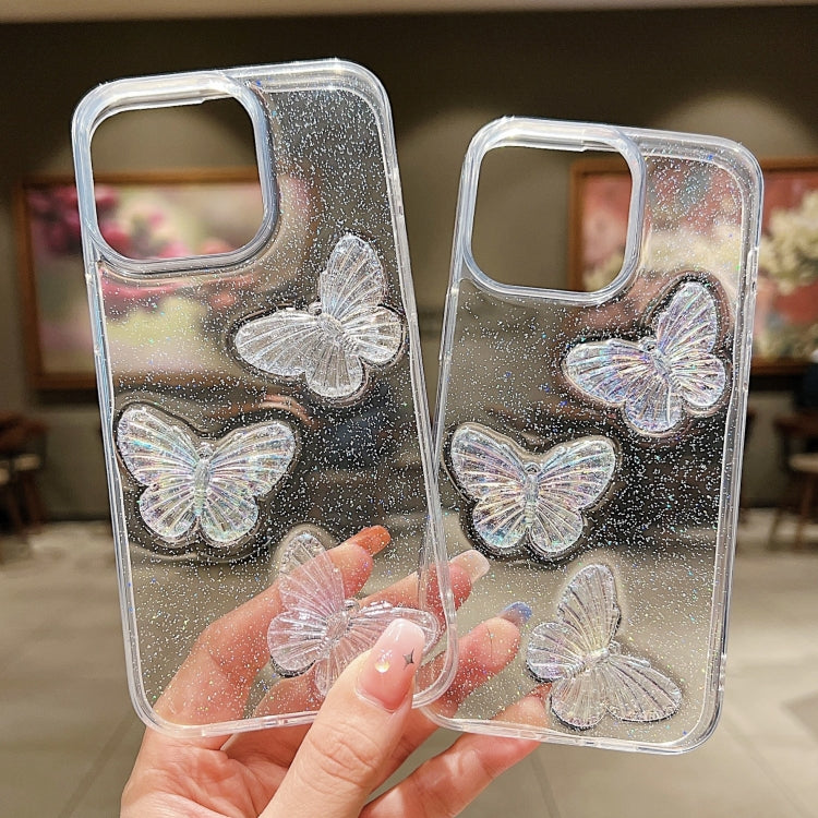 Clear Crystal Butterflies TPU Phone Case, For iPhone XS Max, For iPhone 7 Plus / 8 Plus