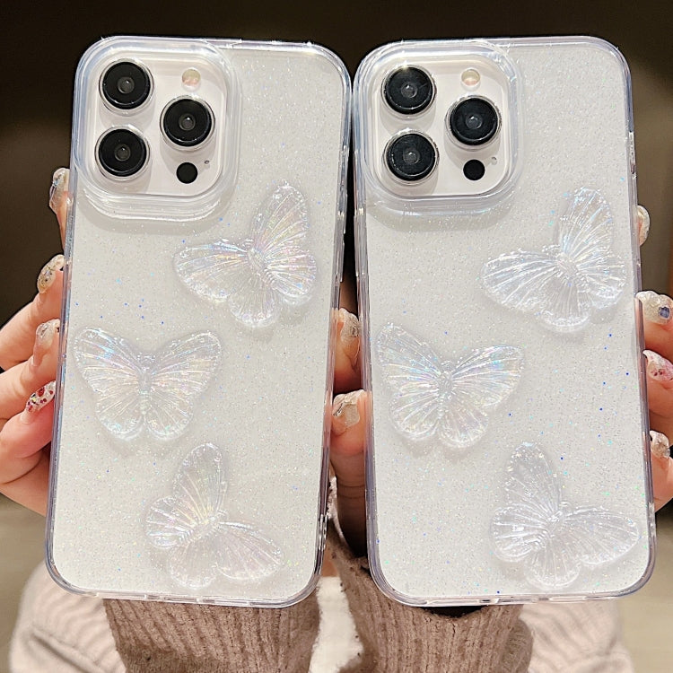 Clear Crystal Butterflies TPU Phone Case, For iPhone XS Max, For iPhone 7 Plus / 8 Plus