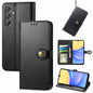 Retro Solid Color Buckle Leather Phone Case, For Samsung Galaxy S24+ 5G, For Samsung Galaxy S24 5G, For Samsung Galaxy A15, For Samsung Galaxy A34 5G