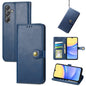 Retro Solid Color Buckle Leather Phone Case, For Samsung Galaxy A15