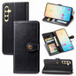 Retro Solid Color Buckle Leather Phone Case, For Samsung Galaxy S24+ 5G, For Samsung Galaxy S24 5G, For Samsung Galaxy A15, For Samsung Galaxy A34 5G