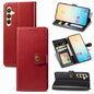 Retro Solid Color Buckle Leather Phone Case, For Samsung Galaxy S24+ 5G, For Samsung Galaxy S24 5G, For Samsung Galaxy A34 5G, For Samsung Galaxy A54 5G