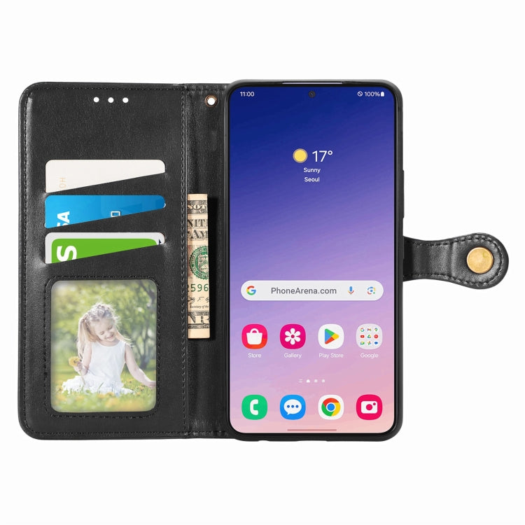 Retro Solid Color Buckle Leather Phone Case, For Samsung Galaxy S24+ 5G, For Samsung Galaxy S24 5G, For Samsung Galaxy A34 5G, For Samsung Galaxy A54 5G