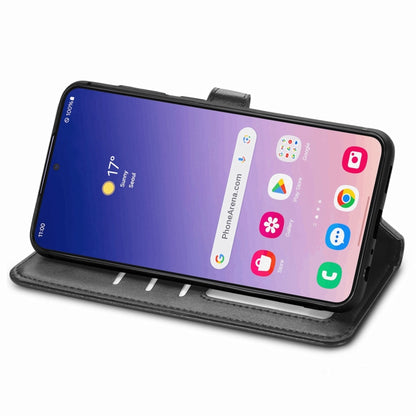 Retro Solid Color Buckle Leather Phone Case, For Samsung Galaxy S24+ 5G, For Samsung Galaxy S24 5G, For Samsung Galaxy A34 5G, For Samsung Galaxy A54 5G