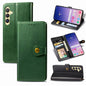 Retro Solid Color Buckle Leather Phone Case, For Samsung Galaxy S24+ 5G, For Samsung Galaxy S24 5G, For Samsung Galaxy A34 5G, For Samsung Galaxy A54 5G