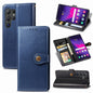 Retro Solid Color Buckle Leather Phone Case, For Galaxy S24 Ultra 5G, For Galaxy S24+ 5G, For Galaxy S24 5G, For Galaxy A15