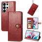 Retro Solid Color Buckle Leather Phone Case, For Galaxy S26 FE 5G, For Galaxy S26+ 5G, For Galaxy S26 Ultra 5G, For Galaxy S26 5G
