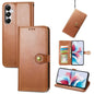 Retro Solid Color Buckle Leather Phone Case, For Galaxy A27 5G, For Galaxy S25 5G, For Galaxy S25+ 5G, For Galaxy S25 Ultra 5G