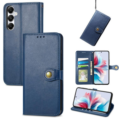 Retro Solid Color Buckle Leather Phone Case, For Galaxy A27 5G, For Galaxy S25 5G, For Galaxy S25+ 5G, For Galaxy S25 Ultra 5G