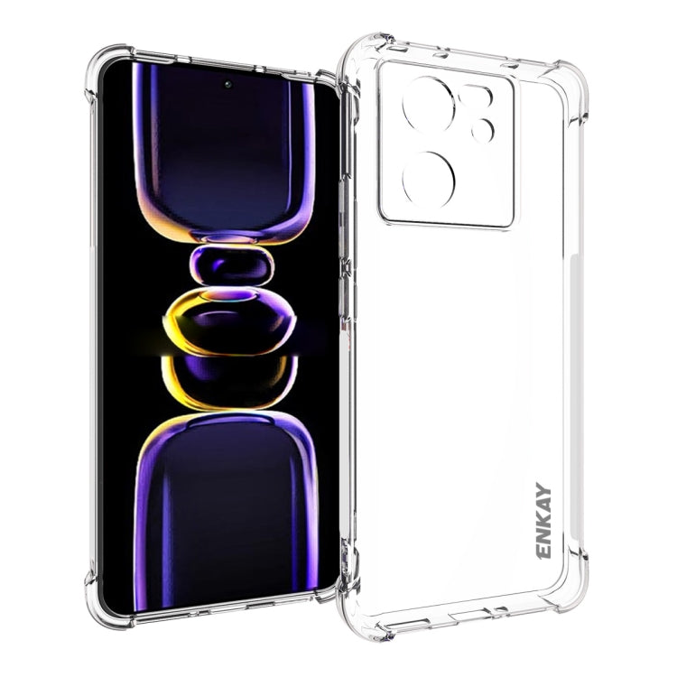 ENKAY Hat-Prince Transparent TPU Shockproof Phone Case, For Xiaomi 14T Pro 5G, For Xiaomi 14T 5G, For Xiaomi Redmi 14C 4G, For Redmi K70 Ultra, For Redmi Note 13R 5G, For Redmi Turbo 3 5G, For Xiaomi Redmi A3, For Redmi Note 13 Pro 4G������������������...