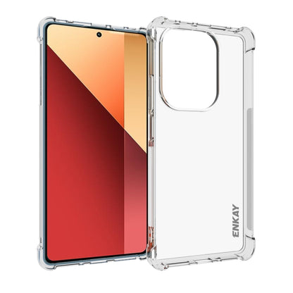 ENKAY Hat-Prince Transparent TPU Shockproof Phone Case, For Xiaomi 14T Pro 5G, For Xiaomi 14T 5G, For Xiaomi Redmi 14C 4G, For Redmi K70 Ultra, For Redmi Note 13R 5G, For Redmi Turbo 3 5G, For Xiaomi Redmi A3, For Redmi Note 13 Pro 4G������������������...