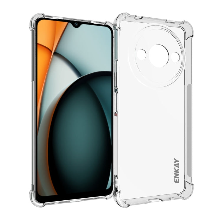 ENKAY Hat-Prince Transparent TPU Shockproof Phone Case, For Xiaomi 15 Pro, For Xiaomi 15, For Xiaomi 14T Pro 5G, For Xiaomi 14T 5G, For Xiaomi Redmi 14C 4G, For Redmi K70 Ultra, For Redmi Note 13R 5G, For Redmi Turbo 3 5G, For Xiaomi Redmi A3          ...