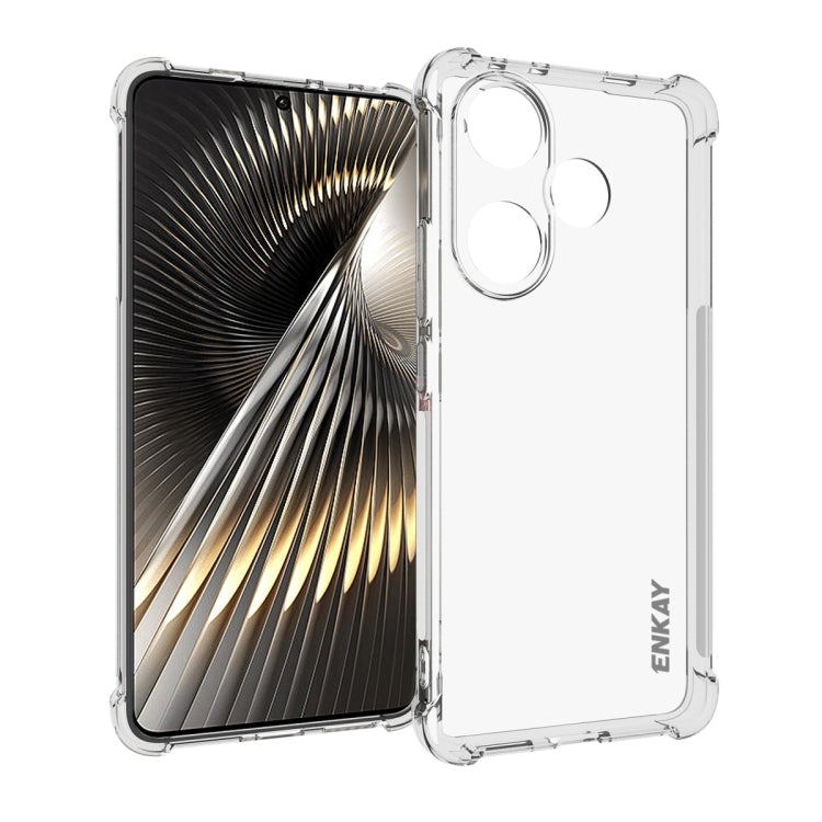 ENKAY Hat-Prince Transparent TPU Shockproof Phone Case, For Xiaomi 15 Pro, For Xiaomi 15, For Xiaomi 14T Pro 5G, For Xiaomi 14T 5G, For Xiaomi Redmi 14C 4G, For Redmi K70 Ultra, For Redmi Note 13R 5G, For Redmi Turbo 3 5G, For Xiaomi Redmi A3          ...