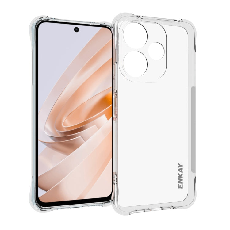 ENKAY Hat-Prince Transparent TPU Shockproof Phone Case, For Xiaomi 14T Pro 5G, For Xiaomi 14T 5G, For Xiaomi Redmi 14C 4G, For Redmi K70 Ultra, For Redmi Note 13R 5G, For Redmi Turbo 3 5G, For Xiaomi Redmi A3, For Redmi Note 13 Pro 4G                  ...