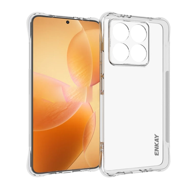 ENKAY Hat-Prince Transparent TPU Shockproof Phone Case, For Xiaomi 14T Pro 5G, For Xiaomi 14T 5G, For Xiaomi Redmi 14C 4G, For Redmi K70 Ultra, For Redmi Note 13R 5G, For Redmi Turbo 3 5G, For Xiaomi Redmi A3, For Redmi Note 13 Pro 4G������������������...