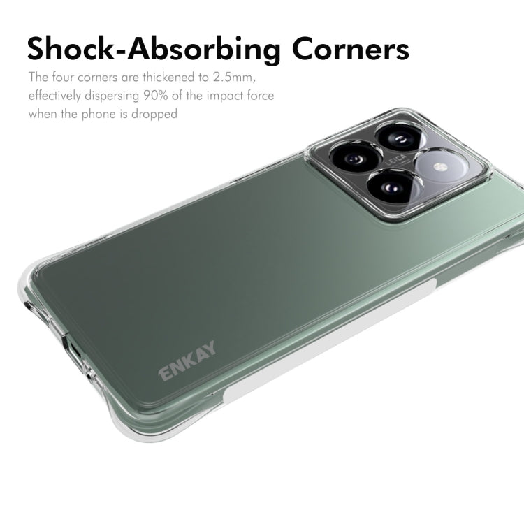 ENKAY Hat-Prince Transparent TPU Shockproof Phone Case, For Xiaomi 14T Pro 5G, For Xiaomi 14T 5G, For Xiaomi Redmi 14C 4G, For Redmi K70 Ultra, For Redmi Note 13R 5G, For Redmi Turbo 3 5G, For Xiaomi Redmi A3, For Redmi Note 13 Pro 4G������������������...