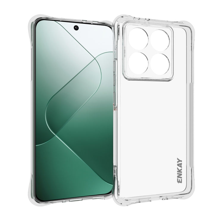 ENKAY Hat-Prince Transparent TPU Shockproof Phone Case, For Xiaomi 14T Pro 5G, For Xiaomi 14T 5G, For Xiaomi Redmi 14C 4G, For Redmi K70 Ultra, For Redmi Note 13R 5G, For Redmi Turbo 3 5G, For Xiaomi Redmi A3, For Redmi Note 13 Pro 4G                  ...