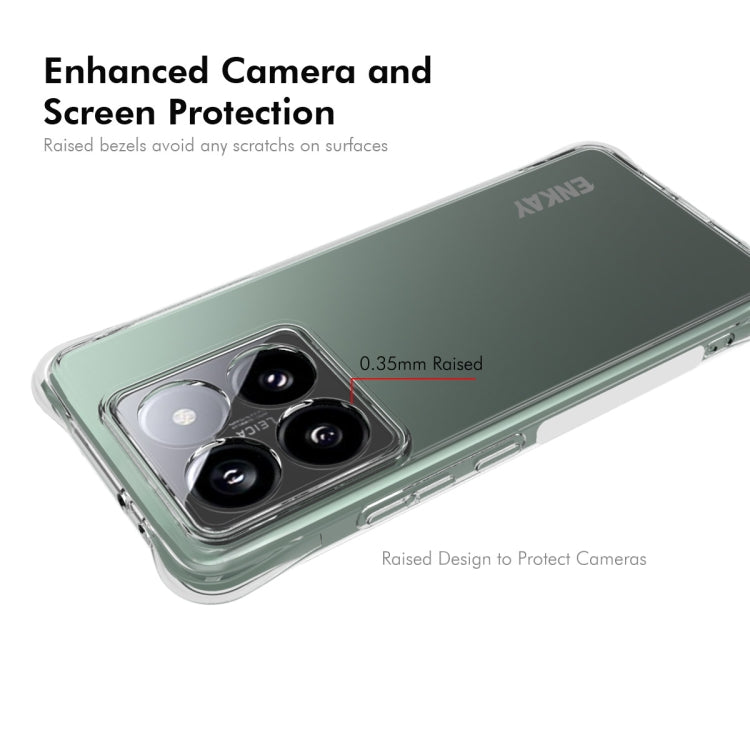 ENKAY Hat-Prince Transparent TPU Shockproof Phone Case, For Xiaomi 14T Pro 5G, For Xiaomi 14T 5G, For Xiaomi Redmi 14C 4G, For Redmi K70 Ultra, For Redmi Note 13R 5G, For Redmi Turbo 3 5G, For Xiaomi Redmi A3, For Redmi Note 13 Pro 4G������������������...