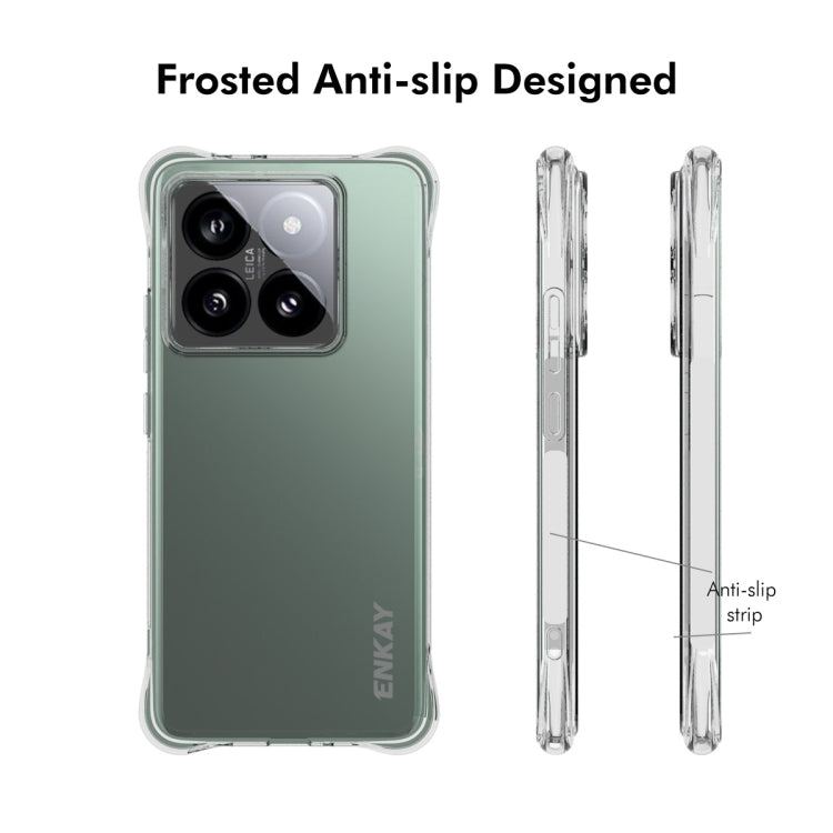 ENKAY Hat-Prince Transparent TPU Shockproof Phone Case, For Xiaomi 14T Pro 5G, For Xiaomi 14T 5G, For Xiaomi Redmi 14C 4G, For Redmi K70 Ultra, For Redmi Note 13R 5G, For Redmi Turbo 3 5G, For Xiaomi Redmi A3, For Redmi Note 13 Pro 4G������������������...
