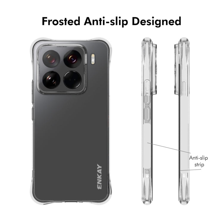 ENKAY Hat-Prince Transparent TPU Shockproof Phone Case, For Xiaomi 15 Pro, For Xiaomi 15, For Xiaomi 14T Pro 5G, For Xiaomi 14T 5G, For Xiaomi Redmi 14C 4G, For Redmi K70 Ultra, For Redmi Note 13R 5G, For Redmi Turbo 3 5G, For Xiaomi Redmi A3          ...