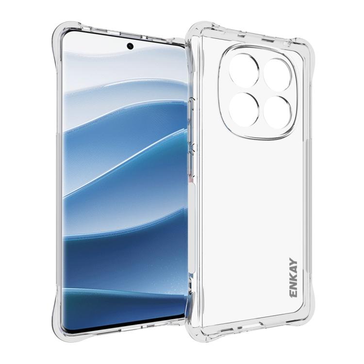 ENKAY Hat-Prince Transparent TPU Shockproof Phone Case, For Redmi K90, For Redmi K90 Pro Max, For Xiaomi 17 Pro, For Xiaomi 17, For Redmi 15C 5G / 4G EU 173mm, For Xiaomi Poco M7 Plus 5G / M7 4G 169mm, Redmi 15 5G Global / 15 4G SEA 169.5mm������������...