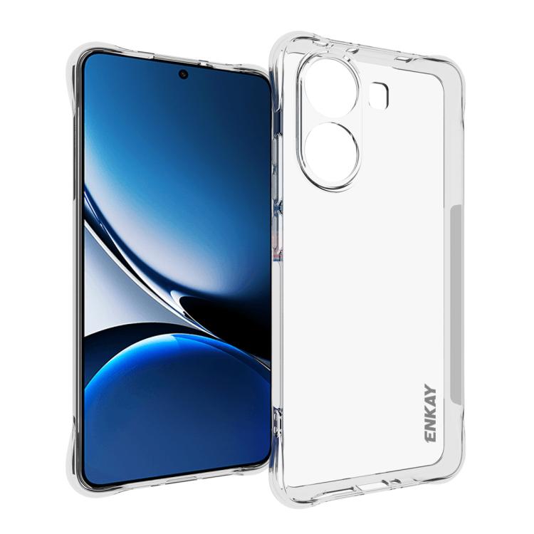 ENKAY Hat-Prince Transparent TPU Shockproof Phone Case, For Redmi 15a 5G, For Xiaomi 17T, For Xiaomi 17 Ultra, For Redmi Note 15 Pro 4G Global 163.2mm, For Redmi K90, For Redmi K90 Pro Max, For Redmi Note 15 Pro+ 5G Global 163.3mm                      ...