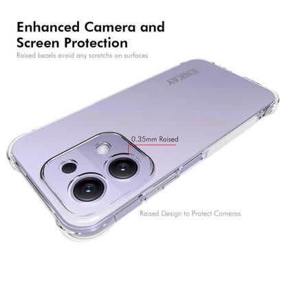ENKAY Hat-Prince Transparent TPU Shockproof Phone Case, For Redmi 15C 5G / 4G EU 173mm, For Xiaomi Poco M7 Plus 5G / M7 4G 169mm, Redmi 15 5G Global / 15 4G SEA 169.5mm, For Redmi 15 5G / 4G EU 171mm, For Redmi 15C 5G / 4G Global 171mm