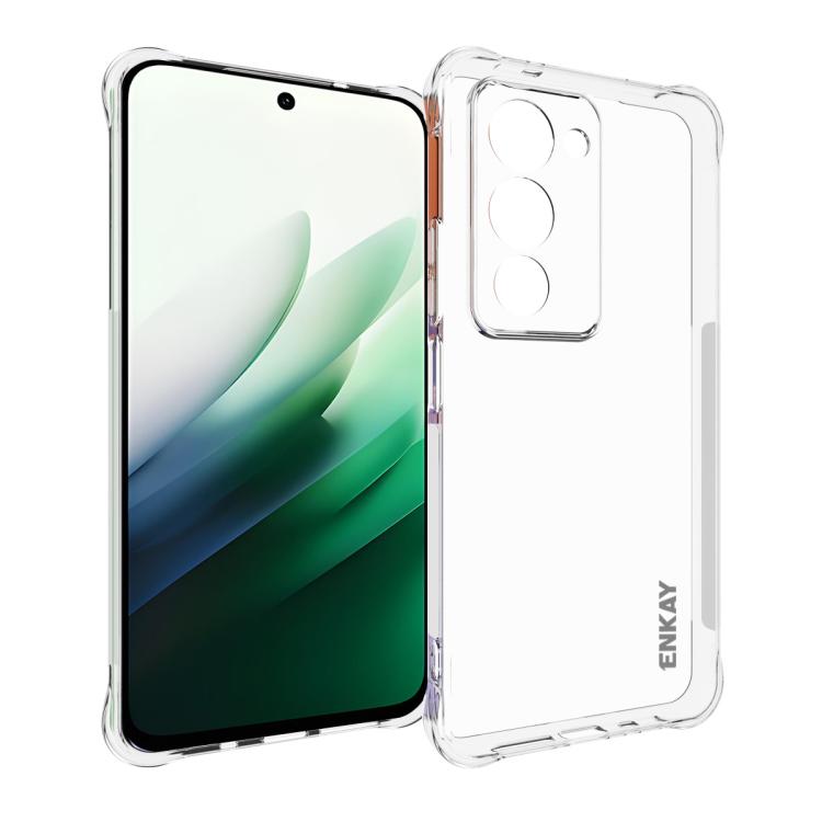 ENKAY Hat-Prince Transparent TPU Shockproof Phone Case, For Redmi K90, For Redmi K90 Pro Max, For Xiaomi 17 Pro, For Xiaomi 17, For Redmi 15C 5G / 4G EU 173mm, For Xiaomi Poco M7 Plus 5G / M7 4G 169mm, Redmi 15 5G Global / 15 4G SEA 169.5mm������������...