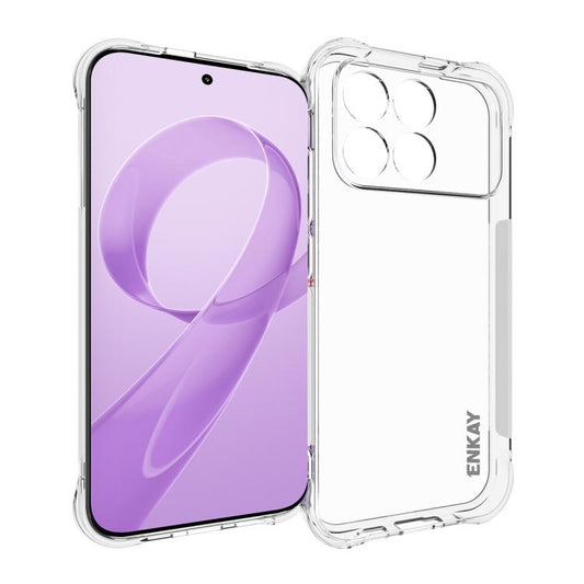 ENKAY Hat-Prince Transparent TPU Shockproof Phone Case, For Redmi K90, For Redmi K90 Pro Max, For Xiaomi 17 Pro, For Xiaomi 17, For Redmi 15C 5G / 4G EU 173mm, For Xiaomi Poco M7 Plus 5G / M7 4G 169mm, Redmi 15 5G Global / 15 4G SEA 169.5mm