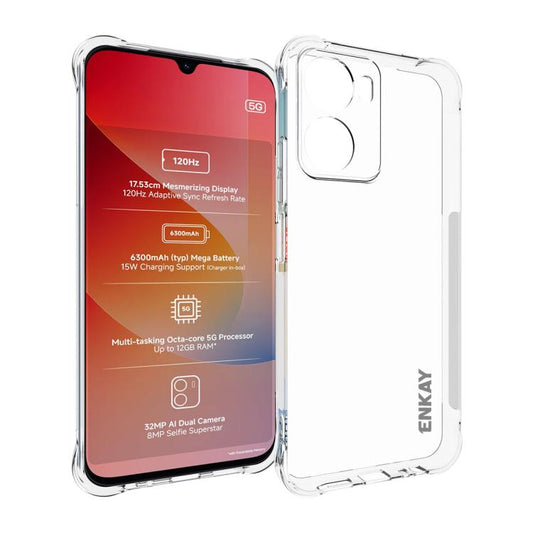 ENKAY Hat-Prince Transparent TPU Shockproof Phone Case, For Redmi 15a 5G, For Xiaomi 17T, For Xiaomi 17 Ultra, For Redmi Note 15 Pro 4G Global 163.2mm, For Redmi K90, For Redmi K90 Pro Max, For Redmi Note 15 Pro+ 5G Global 163.3mm