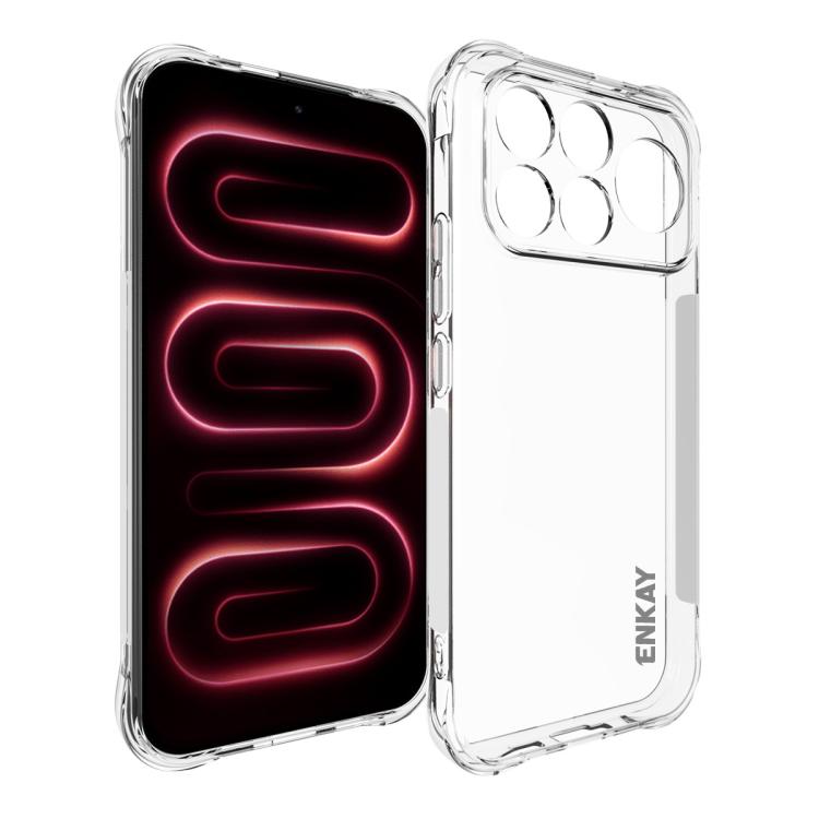ENKAY Hat-Prince Transparent TPU Shockproof Phone Case, For Xiaomi 18 Pro Max 5G, For Xiaomi 18 Pro 5G, For Redmi Note 17 Pro 5G Global 163.5mm, For Xiaomi Poco M8 Power 5G, For Xiaomi Poco F9 Ultra 5G, For Xiaomi Poco F9 Pro 5G, For Xiaomi 17T Pro 5G ...