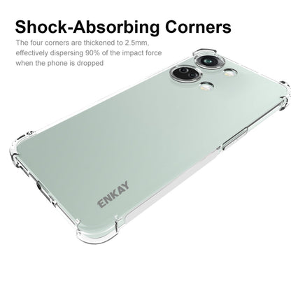 ENKAY Hat-Prince Transparent TPU Shockproof Phone Case with Glass Film