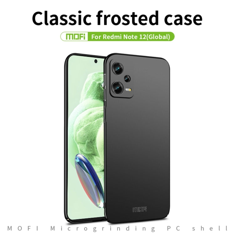 MOFI Micro-Frosted PC Ultra-thin Hard Phone Case, For Xiaomi Redmi Note 12 5G Global
