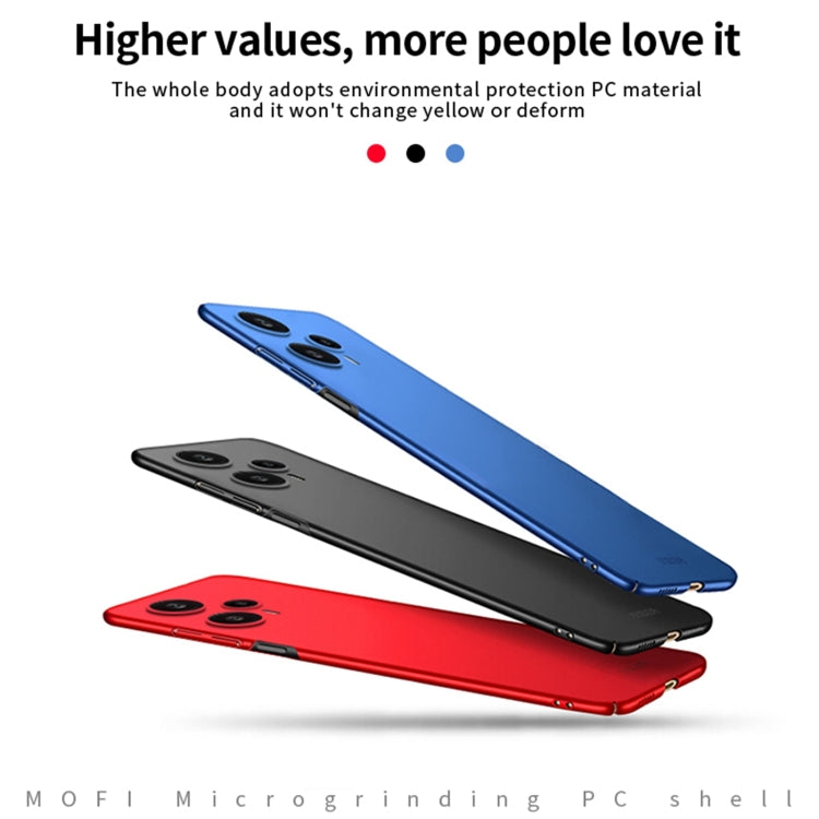 MOFI Micro-Frosted PC Ultra-thin Hard Phone Case, For Xiaomi Redmi Note 12 Turbo 5G, For Xiaomi Redmi Note 12S, For Xiaomi Redmi Note 12 Pro 5G Global, For Xiaomi Redmi Note 12 5G Global