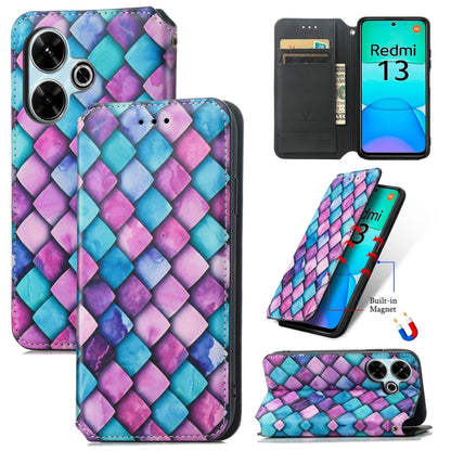 CaseNeo Colorful Magnetic Leather Phone Case
