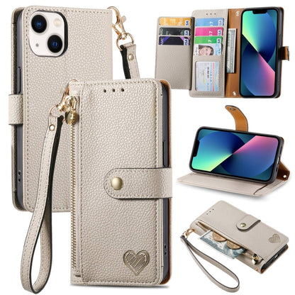 Love Zipper Lanyard Leather Phone Case, For iPhone 13 mini, For iPhone 12 mini, For iPhone 12 Pro Max, For iPhone 11 Pro Max