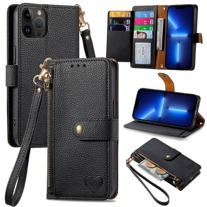 Love Zipper Lanyard Leather Phone Case, For iPhone 14 Pro Max, For iPhone 7 / 8 / SE 2022, For iPhone 13 Pro Max, For iPhone 13 Pro