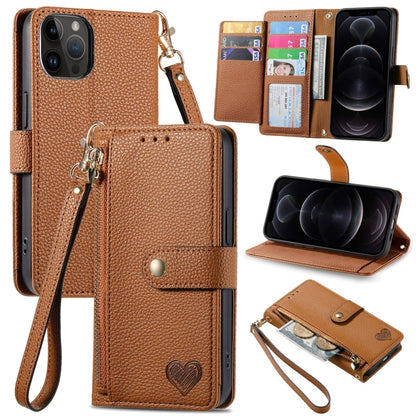 Love Zipper Lanyard Leather Phone Case, For iPhone 7 / 8 / SE 2022, For iPhone 12 / 12 Pro, For iPhone X / XS, For iPhone 7 Plus / 8 Plus